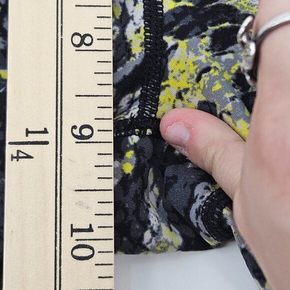 Sweaty Betty Power 7/8 Leggings Yellow Snakeskin Women's Size S Activewear Yoga - Picture 10 of 11